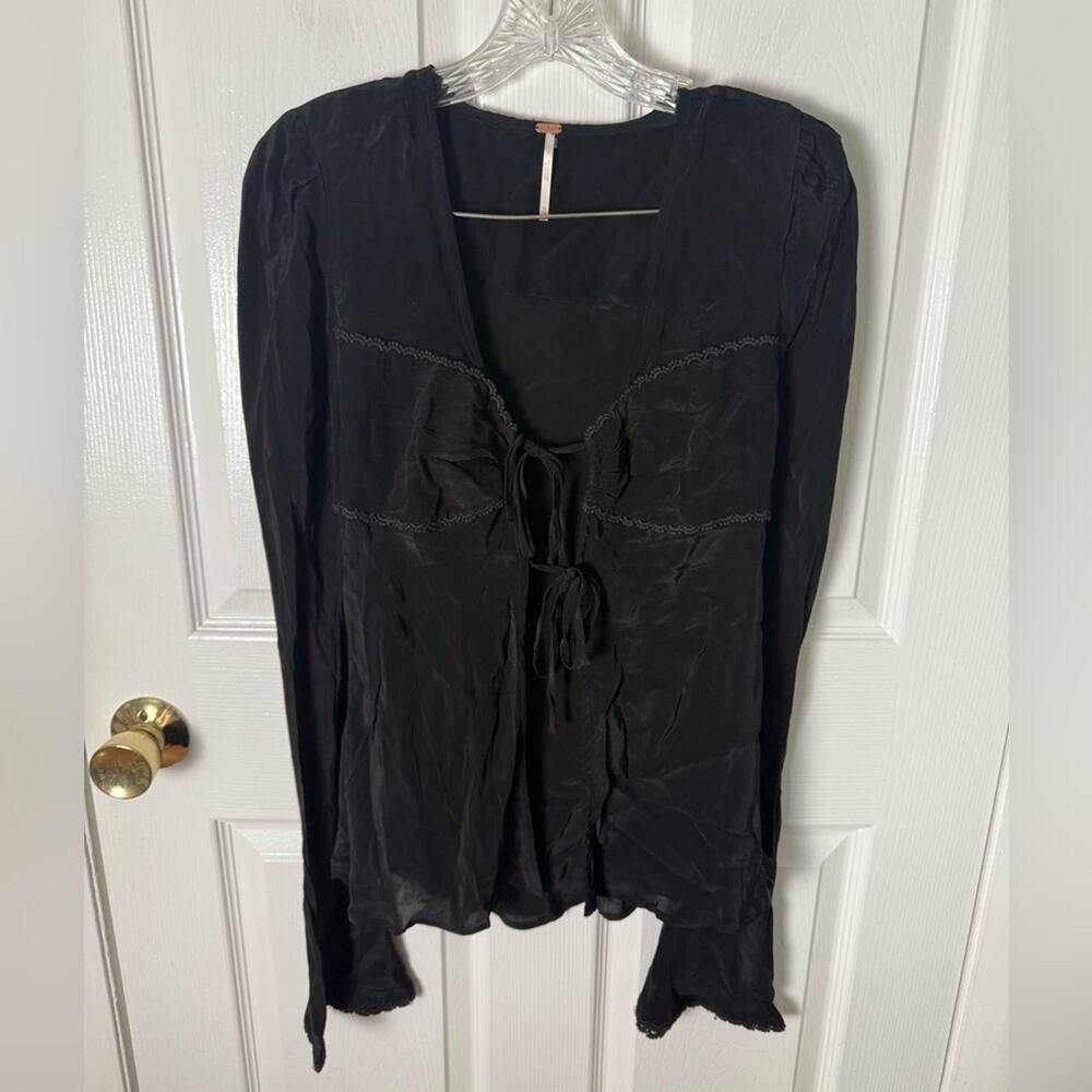 Free People Bali Ariel Top in Black XS - Picture 2 of 8